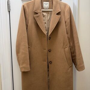 Abercrombie & Fitch Wool Blend The Dad Coat